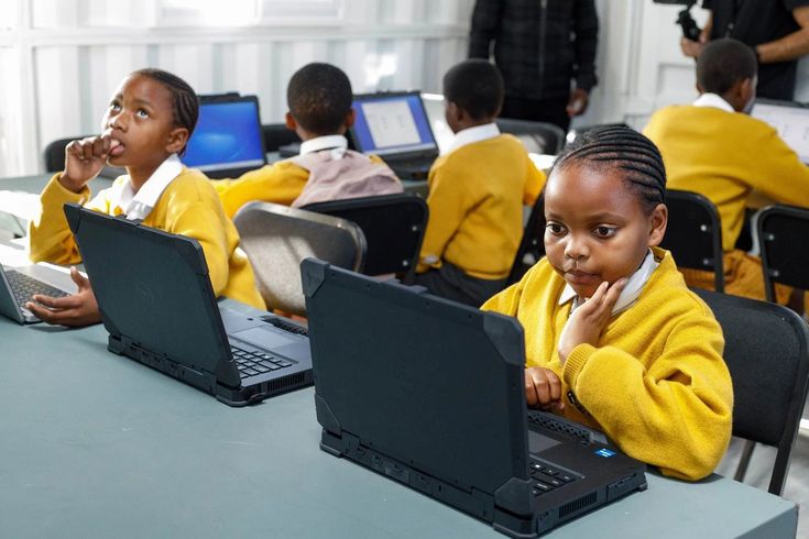 Digital learning and computer technology in a school
